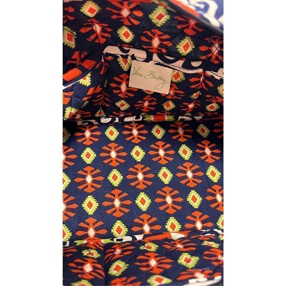 Vera Bradley Women's Purse Sun Valley Tote Shoulder Bag Purse Orange Cotton - Picture 12 of 12